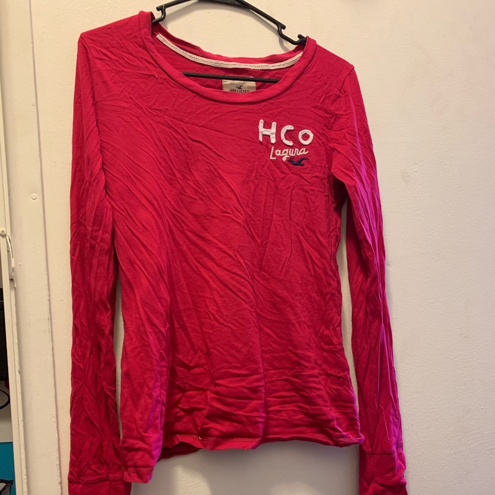 Bright Red Hollister Shirt